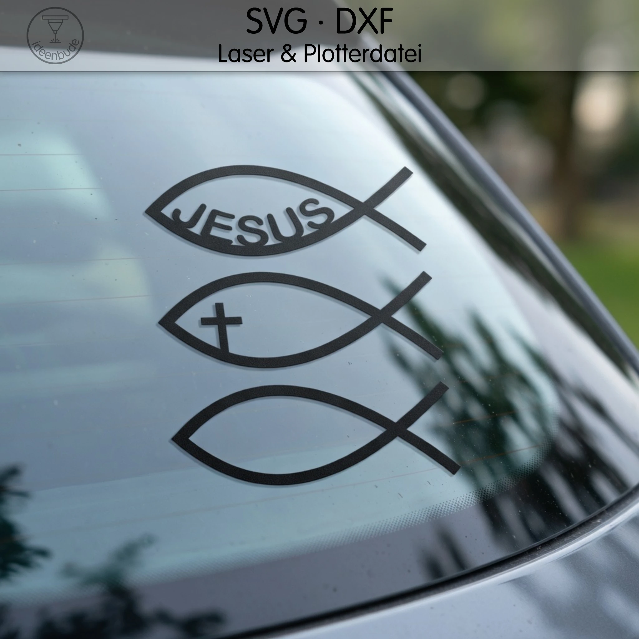 3er Set, Christlicher Fisch