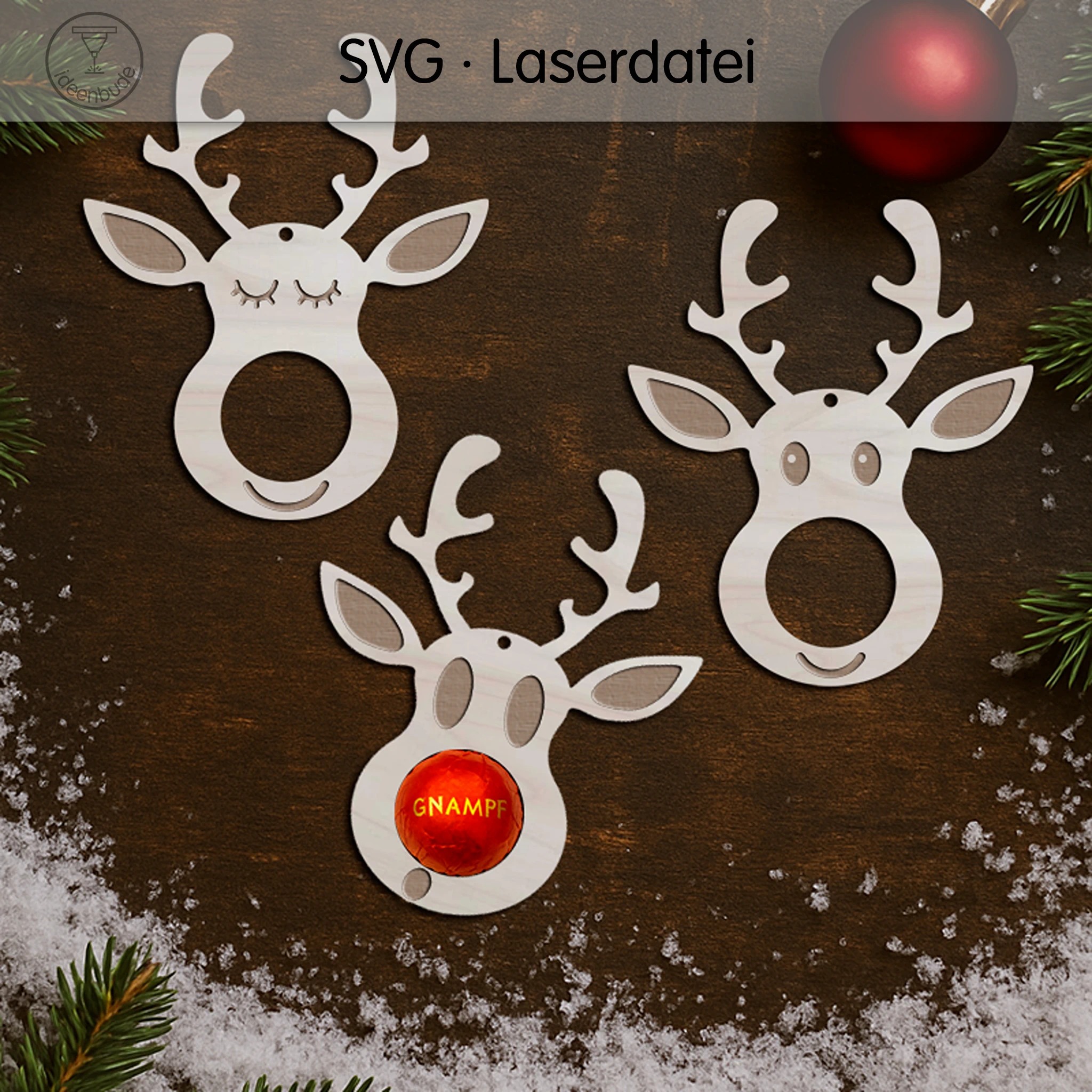 🦌 Rentier – mit Multifunktions-Nase!